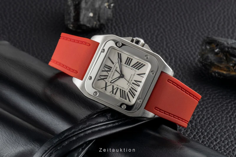 Cartier Santos 100 steel automatic men's watch W20106X8 [2600889]