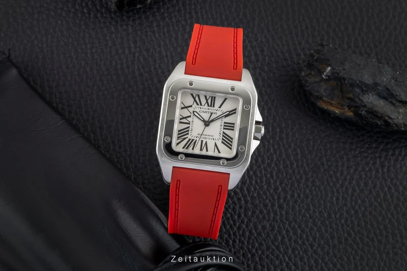 Cartier Santos 100 steel automatic men's watch W20106X8 [2600889]