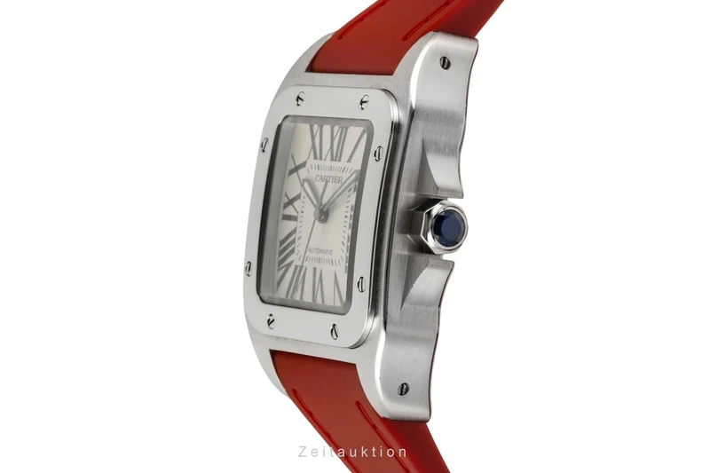 Cartier Santos 100 steel automatic men's watch W20106X8 [2600889]