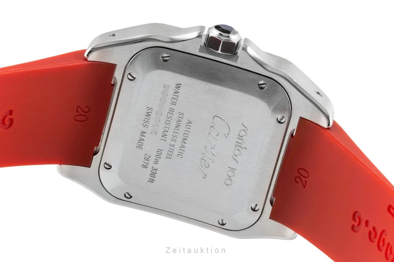 Cartier Santos 100 steel automatic men's watch W20106X8 [2600889]