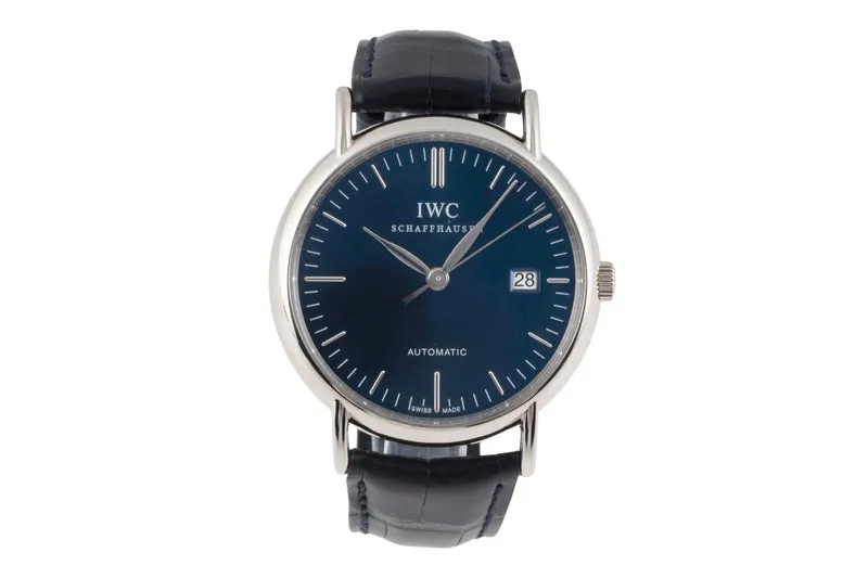 IWC Portofino 18 ct white gold automatic men's watch IW356512 LP: 14400EUR [2600783]