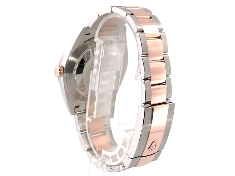 Rolex Datejust 41 Edelstahl Everose-Gold 126301 Schiefergrau Riffelmuster