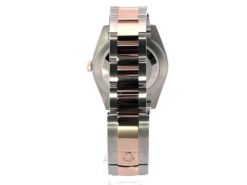 Rolex Datejust 41 Edelstahl Everose-Gold 126301 Schiefergrau Riffelmuster