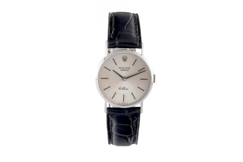 Rolex Cellini 18 ct white gold manual winding women's watch 3810 Vintage [2600776]