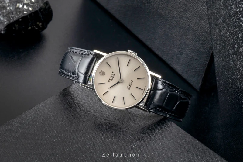 Rolex Cellini 18 ct white gold manual winding women's watch 3810 Vintage [2600776]