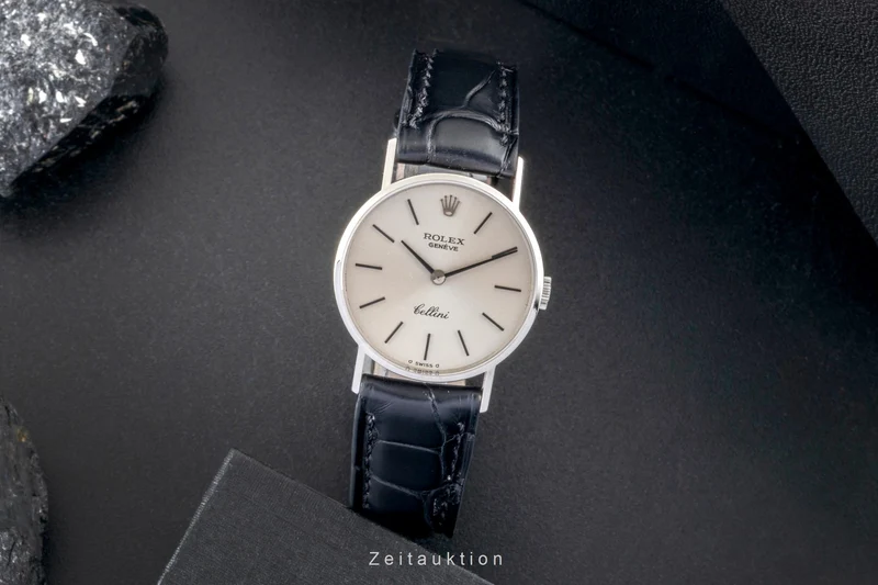 Rolex Cellini 18 ct white gold manual winding women's watch 3810 Vintage [2600776]