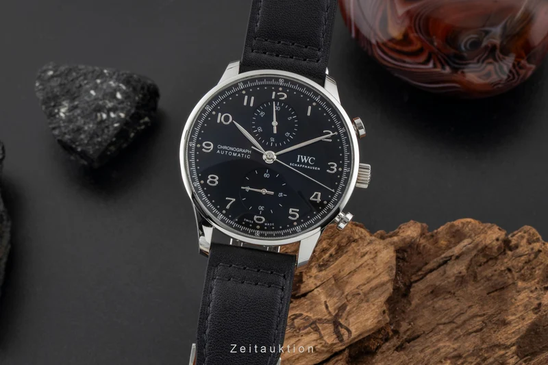 IWC Portugieser chronograph steel automatic men's watch IW371609 LP: 9100EUR [2600941]