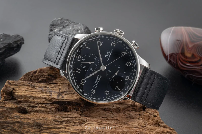 IWC Portugieser chronograph steel automatic men's watch IW371609 LP: 9100EUR [2600941]