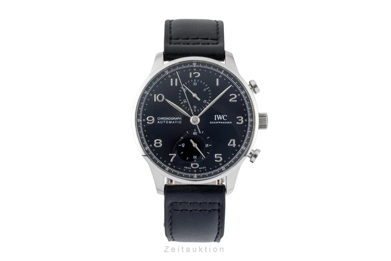 IWC Portugieser chronograph steel automatic men's watch IW371609 LP: 9100EUR [2600941]