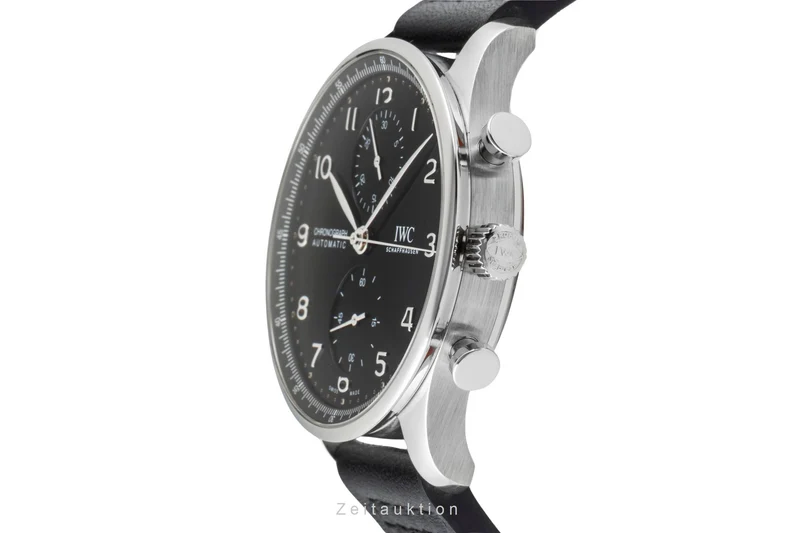 IWC Portugieser chronograph steel automatic men's watch IW371609 LP: 9100EUR [2600941]