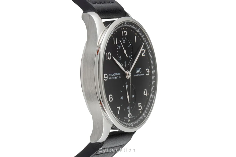 IWC Portugieser chronograph steel automatic men's watch IW371609 LP: 9100EUR [2600941]
