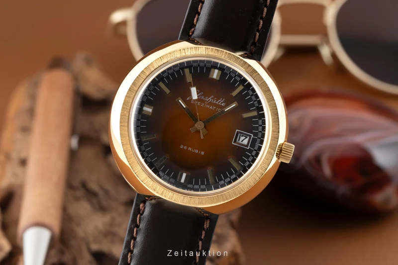 Glashütte Spezimatic gilt-brass automatic men's watch Vintage [2600580]