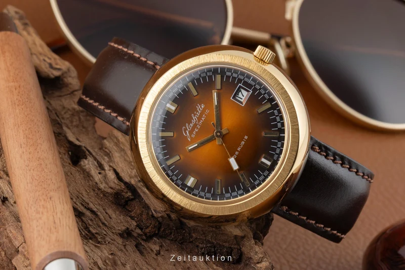 Glashütte Spezimatic gilt-brass automatic men's watch Vintage [2600580]