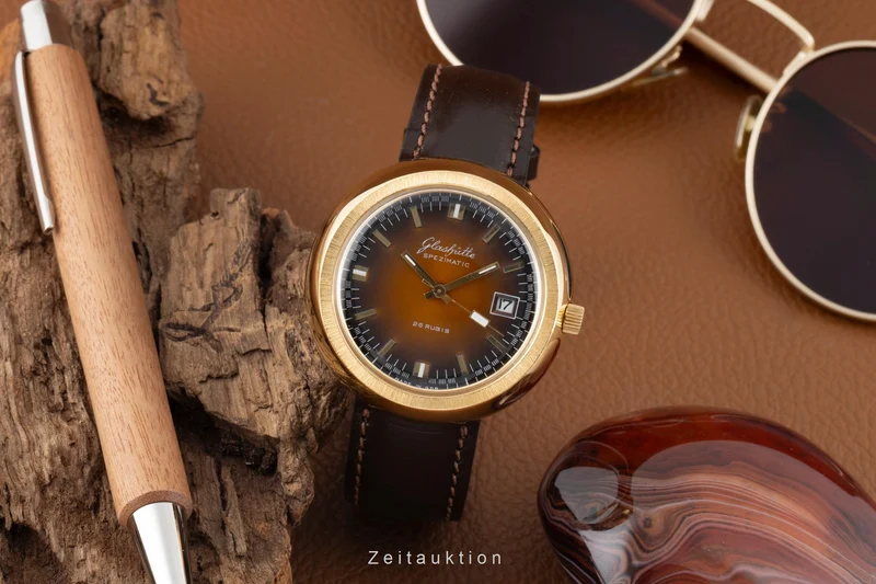 Glashütte Spezimatic gilt-brass automatic men's watch Vintage [2600580]