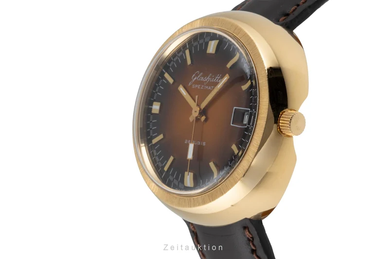 Glashütte Spezimatic gilt-brass automatic men's watch Vintage [2600580]