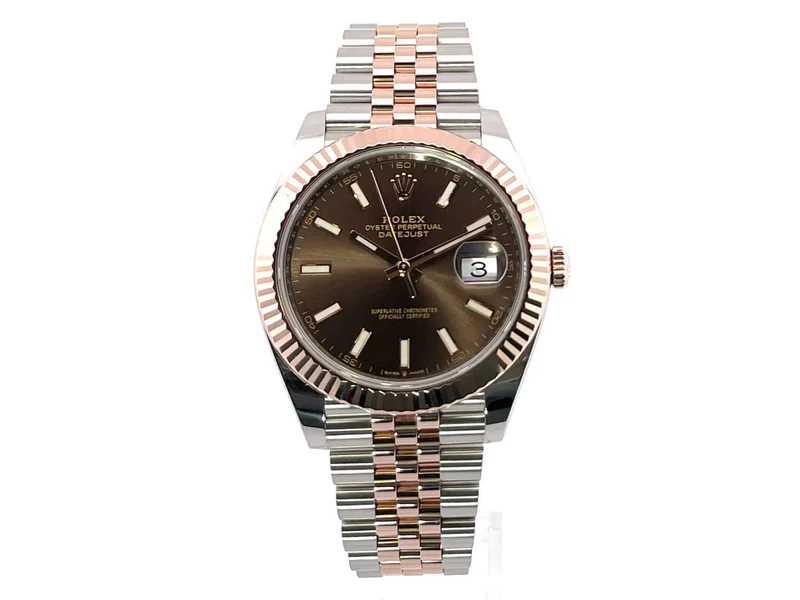 Rolex Datejust 41 Edelstahl Everose-Gold 126331 Choco Jubile-Band