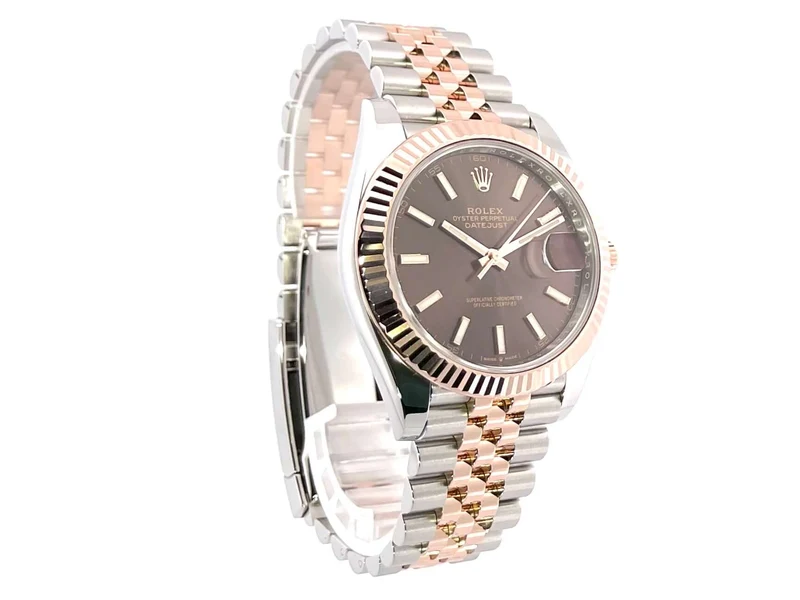 Rolex Datejust 41 Edelstahl Everose-Gold 126331 Choco Jubile-Band