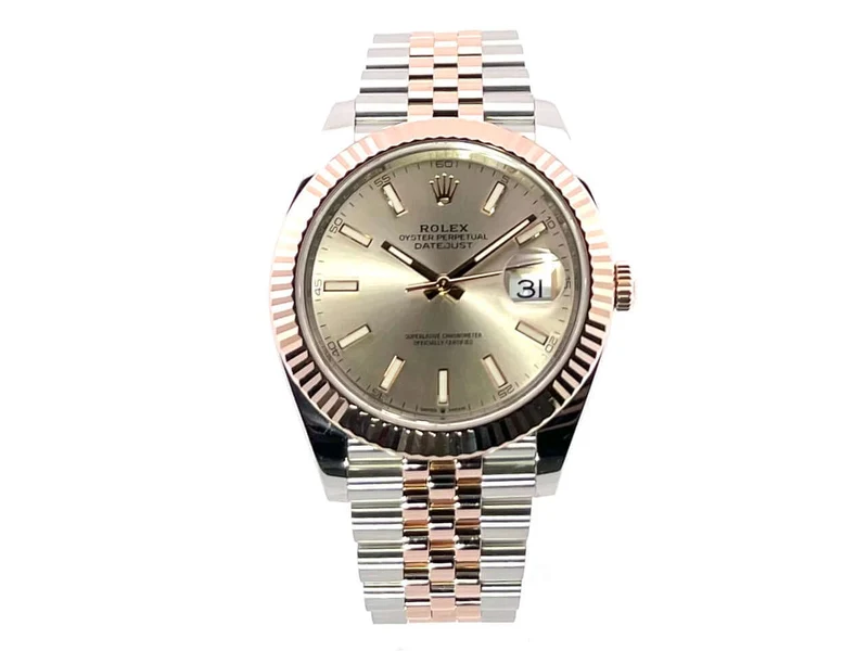 Rolex Datejust 41 Edelstahl Everose-Gold 126331 Sundust Jubile-Band