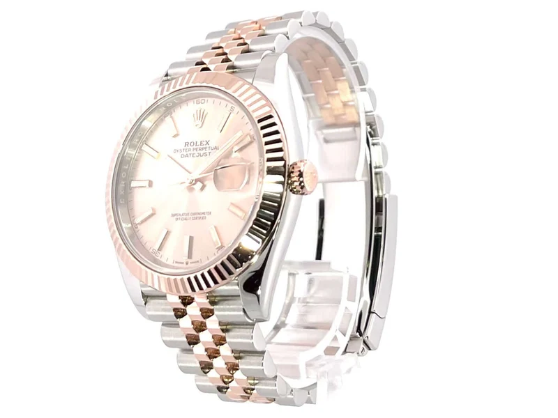 Rolex Datejust 41 Edelstahl Everose-Gold 126331 Sundust Jubile-Band