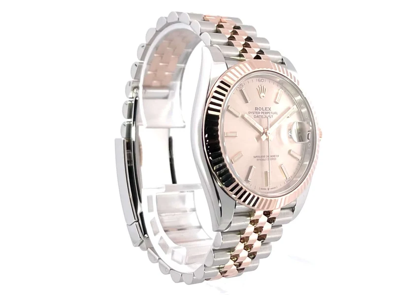 Rolex Datejust 41 Edelstahl Everose-Gold 126331 Sundust Jubile-Band