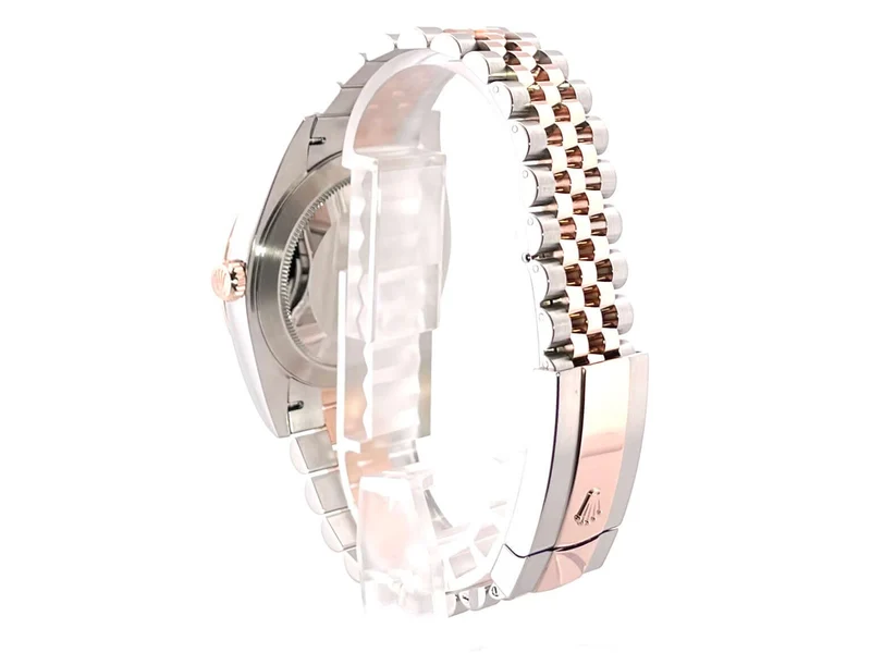 Rolex Datejust 41 Edelstahl Everose-Gold 126331 Silber Riffel Jubile
