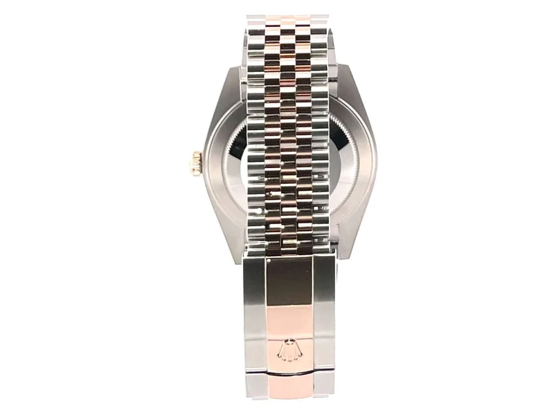 Rolex Datejust 41 Edelstahl Everose-Gold 126331 Silber Riffel Jubile