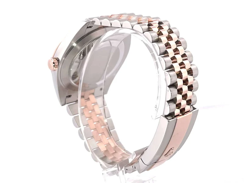 Rolex Datejust 41 Edelstahl Everose-Gold 126331 Slate Römisch Jubile-Band