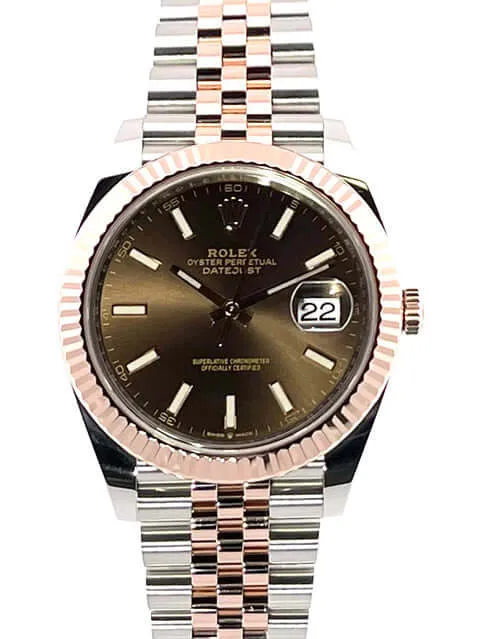 Rolex Datejust 41 Edelstahl Everose-Gold 126331 Choco Jubile-Band