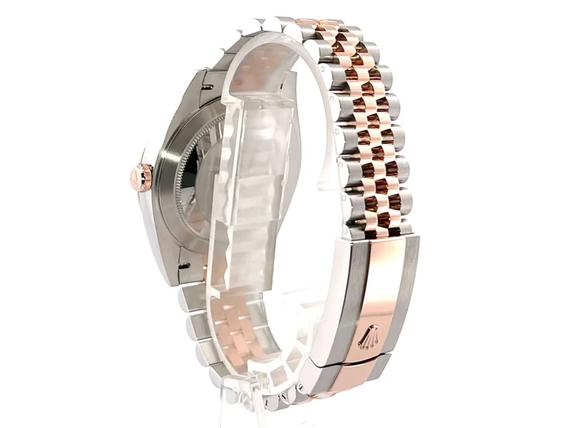 Rolex Datejust 41 Edelstahl Everose-Gold 126331 Silber Riffel Jubile