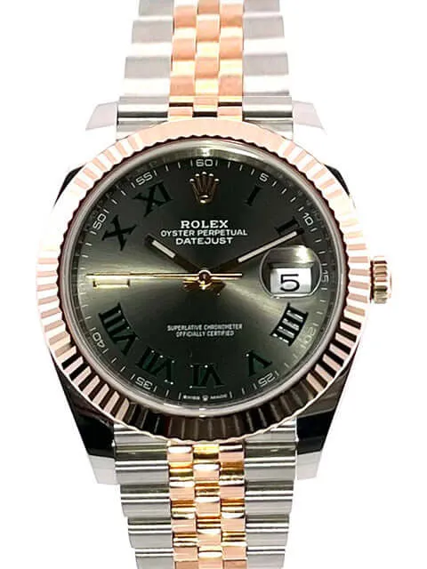 Rolex Datejust 41 Edelstahl Everose-Gold 126331 Slate Jubile-Band
