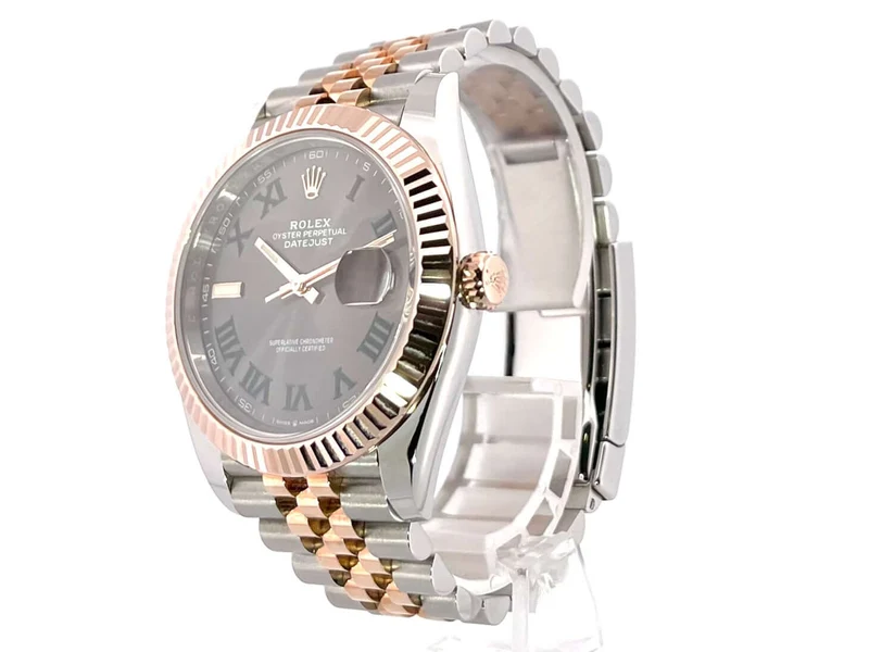 Rolex Datejust 41 Edelstahl Everose-Gold 126331 Slate Jubile-Band