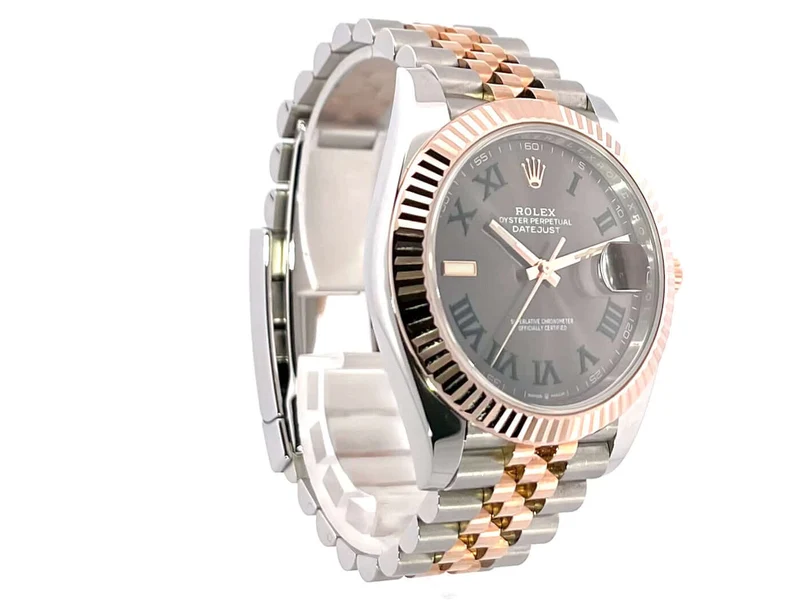 Rolex Datejust 41 Edelstahl Everose-Gold 126331 Slate Jubile-Band