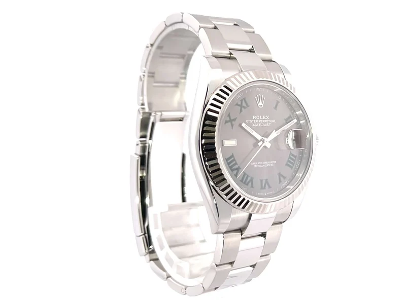 Rolex Datejust 41 Ref. 126334 Rhodium Römisch