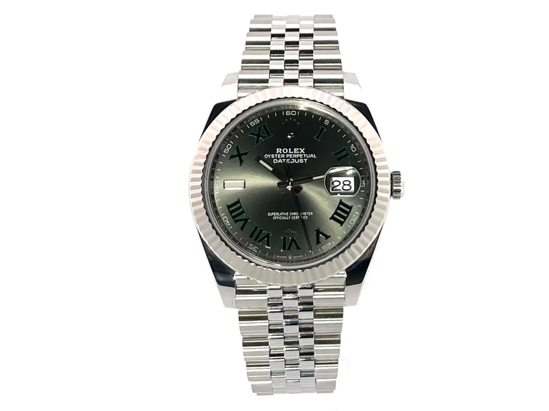 Rolex Datejust 41 Ref. 126334 Rhodium Römisch Jubile-Band