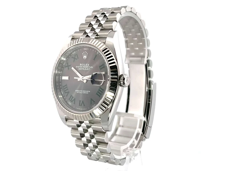 Rolex Datejust 41 Ref. 126334 Rhodium Römisch Jubile-Band