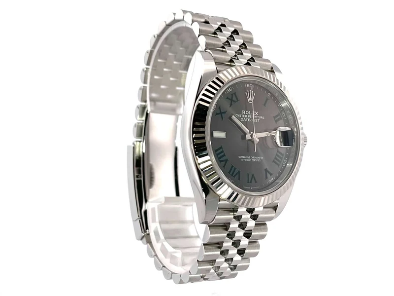 Rolex Datejust 41 Ref. 126334 Rhodium Römisch Jubile-Band