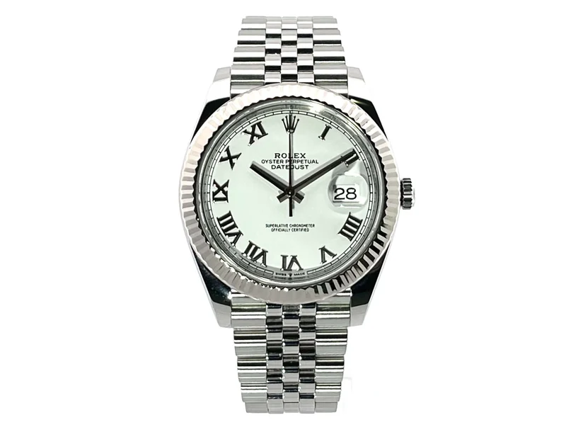 Rolex Datejust 41 Edelstahl Weißgold 126334 Weiß R Jubile-Band aus 2020