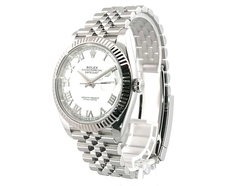 Rolex Datejust 41 Edelstahl Weißgold 126334 Weiß R Jubile-Band aus 2020