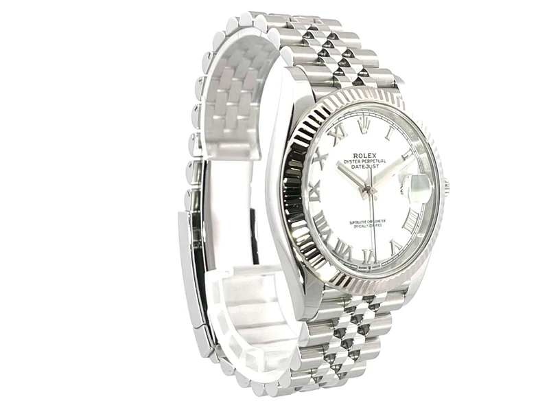Rolex Datejust 41 Edelstahl Weißgold 126334 Weiß R Jubile-Band aus 2020