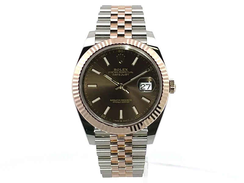 Rolex Datejust 41 Edelstahl Everose-Gold 126331 Choco Jubile 2020 ungetragen