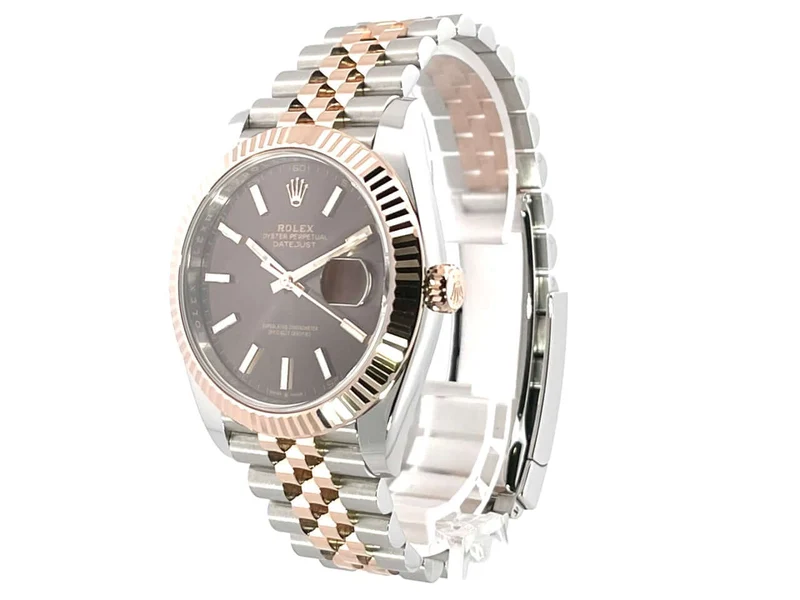 Rolex Datejust 41 Edelstahl Everose-Gold 126331 Choco Jubile 2020 ungetragen
