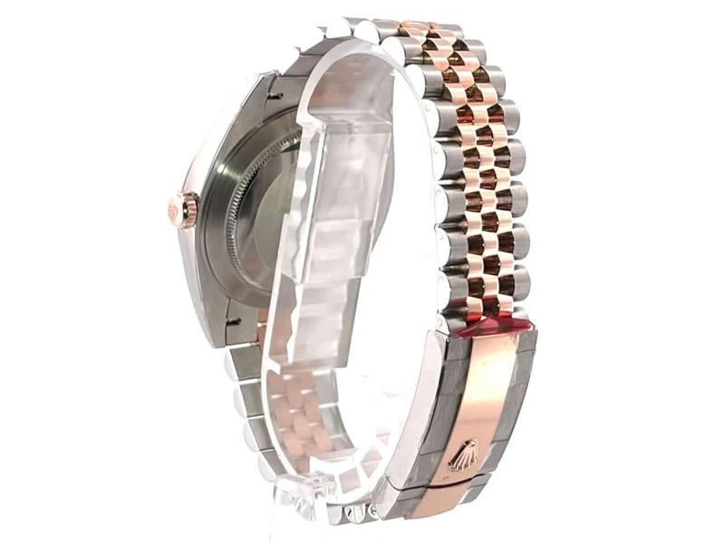 Rolex Datejust 41 126331 Choco Diamant Jubile-Band verklebt