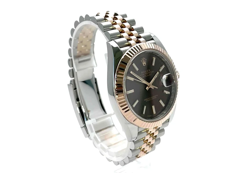 Rolex Datejust 41 Edelstahl Everose-Gold 126331 Choco Jubile-Band aus 2017