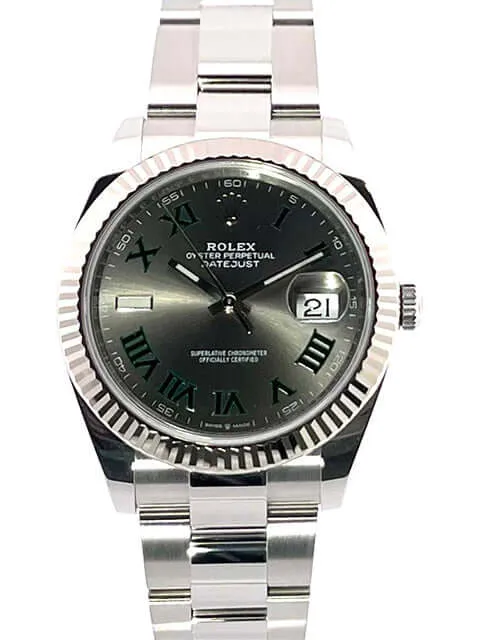 Rolex Datejust 41 Ref. 126334 Rhodium Römisch