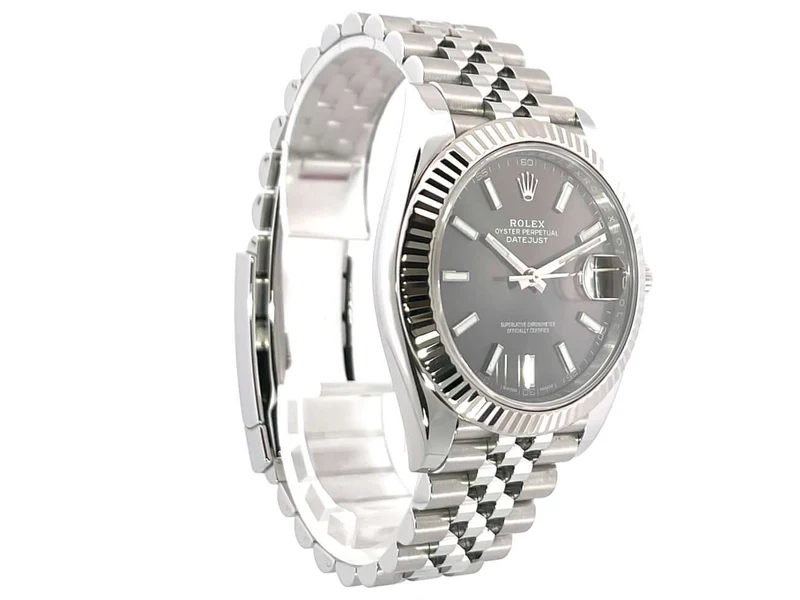 Rolex Datejust 41 Ref. 126334 Rhodium Jubile-Band aus 2017