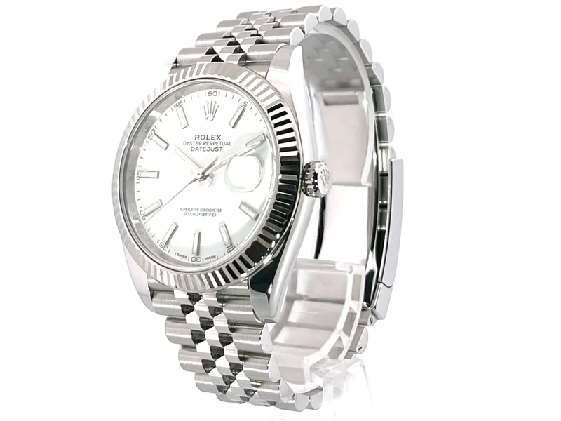 Rolex Datejust 41 Edelstahl Weißgold 126334 Weiß Jubile-Band 2020