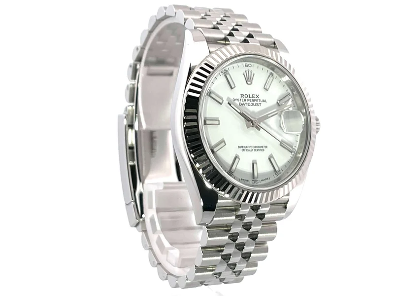 Rolex Datejust 41 Edelstahl Weißgold 126334 Weiß Jubile-Band 2020
