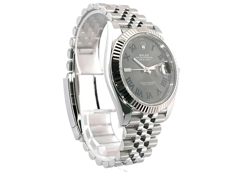 Rolex Datejust 41 Ref. 126334 Rhodium Römisch Jubile-Band aus 2020
