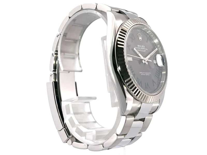 Rolex Datejust 41 Ref. 126334 Rhodium Römisch LC100 aus 2018