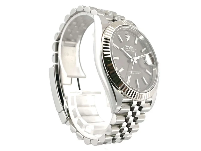 Rolex Datejust 41 Rhodium 126334 Jubile-Band LC100 aus 2019